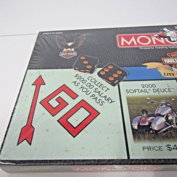 Monopoly Harley-Davidson Live to Ride Edition Parker Brothers 2000 Sealed New - Picture 4 of 12